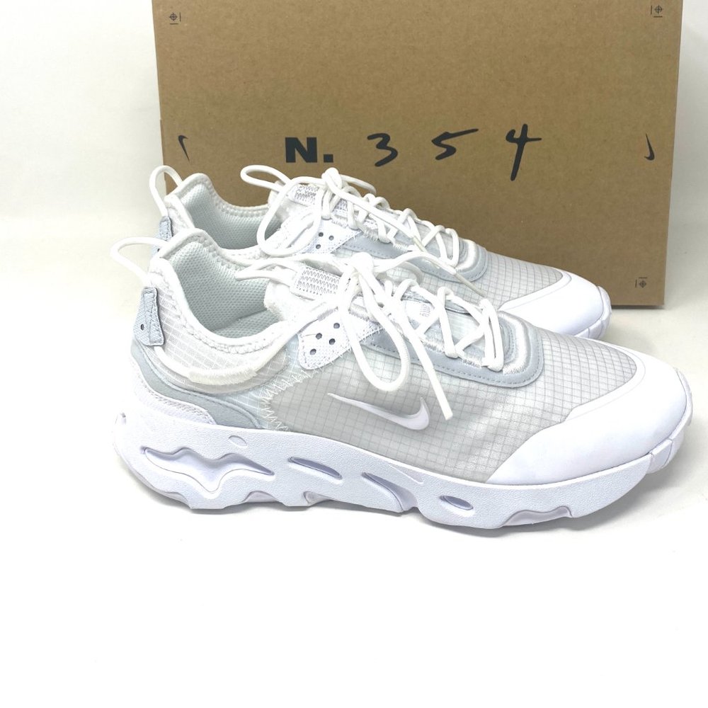 💖MEGA SALE💖NIKE WOMEN'S  CV1772 101 REACT LIVE White-pur Platinum  Running - Picture 3 of 12